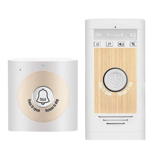 Lot de 2 mini-interphones sans fil 2,4 GHz - Conversation bidirectionnelle, design compact, son clair, longue portée, sécurité à domicile améliorée