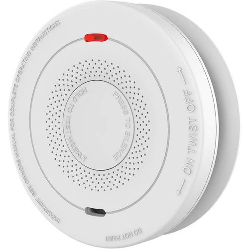 Détecteur de fumée et de monoxyde de carbone avec batterie d'une autonomie de 10 ans | Capteur photoélectrique | Fonction silence | Installation facile | Alarme 85 dB | Sécurité certifiée UL