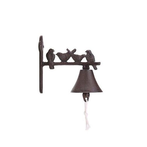 Charmante sonnette vintage en fer en forme d'oiseau - Décoration élégante pour la maison, le café et les espaces extérieurs - Style carillon éolien rétro