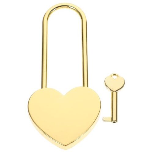 Cadenas élégant en métal avec clé ¿ Cadenas de sécurité polyvalent en alliage de zinc pour les voyages, les bijoux, les bagages et plus encore.
