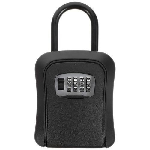 Coffre-fort à clés extérieur étanche avec combinaison à 4 chiffres - Coffre-fort à clés en ABS et acier durable pour un stockage sécurisé des clés