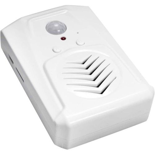 Détecteur de mouvement intelligent avec message d'accueil MP3 - Sonnette infrarouge sans fil et alerte antivol pour la sécurité des commerces de détail et l'engagement client