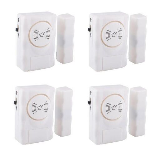 Système d'alarme magnétique sans fil pour porte/fenêtre - Alerte de sécurité de 105 dB pour la protection de la maison - Installation facile et utilisation polyvalente