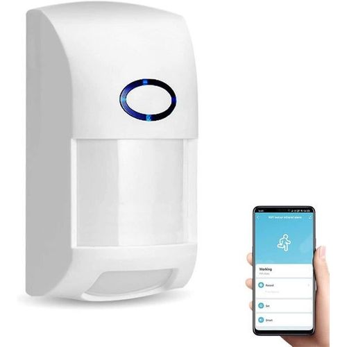 Alarme avec détecteur de mouvement Wi-Fi : sécurité domestique intelligente avec alertes en temps réel, détection des animaux et contrôle facile via application