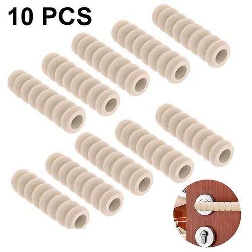 Lot de 10 butées de poignée de porte en EVA pour la sécurité des enfants - Protections souples et antidérapantes pour éviter les blessures et les dommages