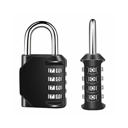 Cadenas à combinaison étanche à 4 chiffres - Casier de sécurité haute sécurité avec 10 000 combinaisons pour usage extérieur