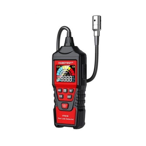 Détecteur de fuite de gaz portable HABOTEST HT601 - Analyseur de gaz domestique précis avec affichage numérique et sonde flexible