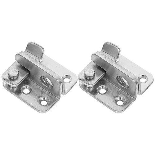 Lot De 2 Verrous De Porte D'armoire En Acier Inoxydable - Loquets De Portail Coulissants Durables Pour Une Sécurité Accrue À La Maison Et Un Design Élégant