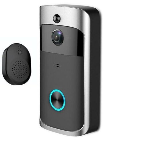 Sonnette vidéo intelligente Wi-Fi BYRANKE : faible consommation, étanche, contrôlée par application, batterie rechargeable, installation facile, sécurité domestique améliorée.