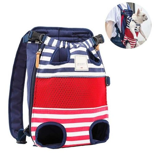 Sac À Dos De Transport Pour Chien Confortable Et Élégant - Parfait Pour Les Petits Animaux, Bretelles Réglables, Maille Respirante, Conception Facile D'accès