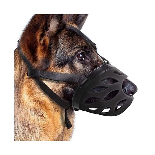 Muselière Respirante Pour Chien - Muselière Réglable Pour Petits, Moyens Et Grands Chiens - Sûre, Confortable Et Efficace
