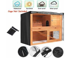 Housse De Protection Imperméable Et Durable Pour Clapier À Lapins 122 X 50 X 105 Cm Avec Ventilation, Fermeture Éclair Et Fenêtre De Visualisation - Protège De La Pluie Et De La Poussière