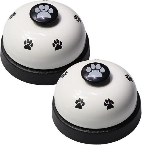 Cloches D'entraînement À La Communication Pour Animaux De Compagnie - 2 Cloches Durables Et Étanches Pour Un Signal Facile Et Une Propreté Optimale - Portables Et Puissantes