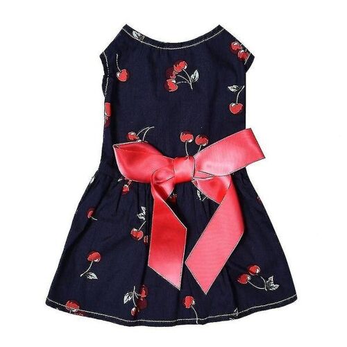 Robe D'été Élégante Pour Chien Avec Noeud Papillon - Costume Sans Manches Pour Chiots Élégants - Tenue Confortable Et Chic Pour Toutes Les Occasions