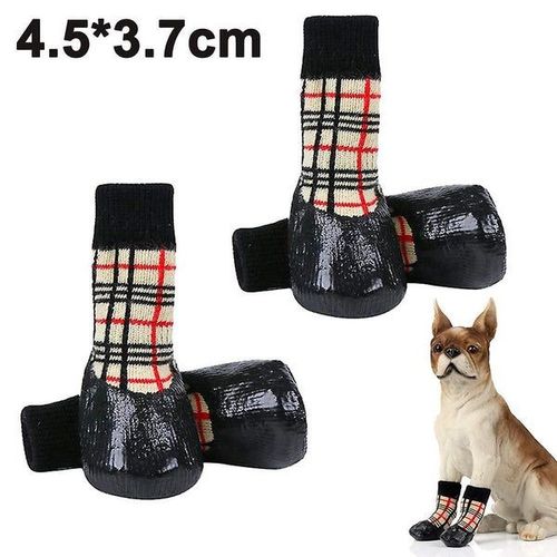 Chaussettes Imperméables Et Antidérapantes Pour Chien - 2 Paires De Protège-Pattes Pour Animaux De Compagnie, Pour La Sécurité, Le Confort Et La Traction À L'intérieur Et À L'extérieur