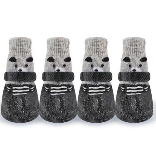Bottes Imperméables Et Antidérapantes Pour Chien ¿ Chaussettes En Coton Doux Pour La Protection Des Pattes À L'intérieur Avec Sangles Réglables ¿ Tailles S, M, L