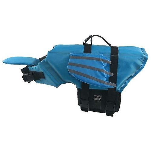 Gilet De Sauvetage Pour Chien Shark Design - Gilet De Natation Réglable Pour Animaux De Compagnie Pour La Sécurité Et Le Confort Avec Poignée Et Anneau En D, Parfait Pour Les Aventures Aquatiques
