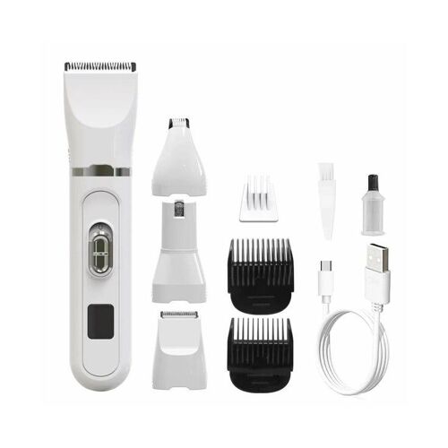 Tondeuse Silencieuse Et Rechargeable Pour Chiens Et Chats - Kit De Coupe-Pattes À Faible Bruit Avec Lames En Acier Inoxydable Et Chargement Usb
