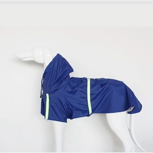 Imperméable Réfléchissant Pour Grands Chiens - Poncho Léger À Capuche Pour Promenades Sous La Pluie Et Sécurité En Soirée