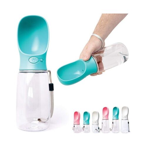 Bouteille D'eau Portable Pour Chien Avec Bol Intégré - 550 Ml - Distributeur D'hydratation Étanche Pour Chiens De Taille Moyenne À Grande - Idéal Pour Les Voyages Et Les Aventures En Plein Air