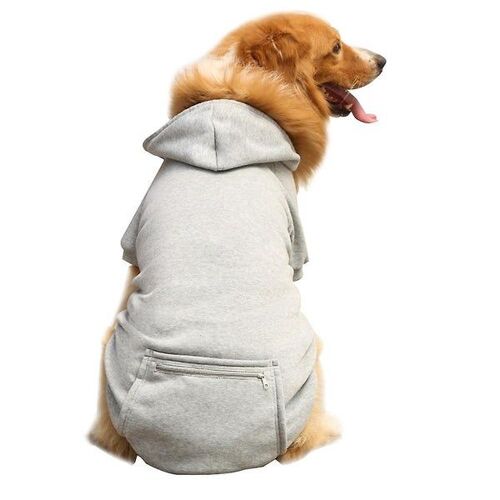 Pull À Capuche Élégant Pour Chien Avec Poche Zippée - Polaire Chaude Pour L'automne Et L'hiver - Idéal Pour Les Chiens De Taille Moyenne Et Grande