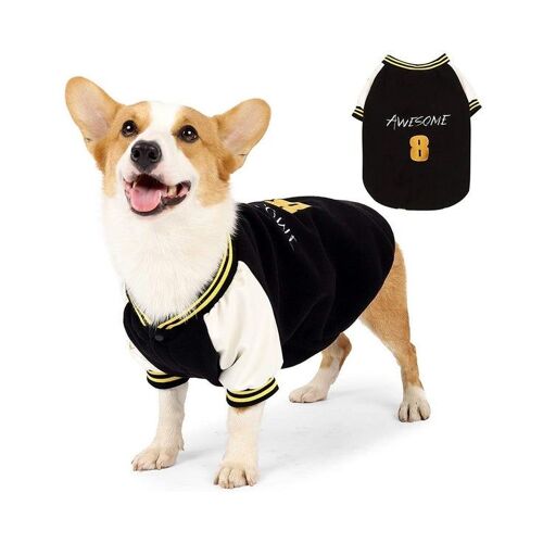 Vêtements De Sport D'hiver Élégants Pour Chien - 2xl Noir, Tenue Polaire Chaude Pour Temps Froid, Coupe Confortable, Design Tendance Pour Animaux Actifs