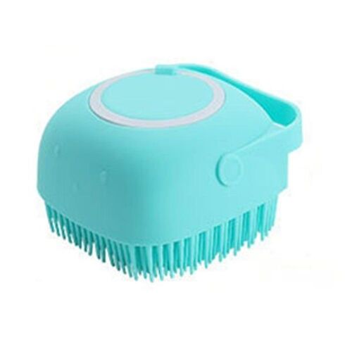 Brosse De Bain Douce En Silicone Pour Chien Avec Distributeur De Shampoing ¿ Outil De Massage Et De Toilettage Pour Animaux De Compagnie Pour Un Nettoyage Facile Et Un Bain Relaxant