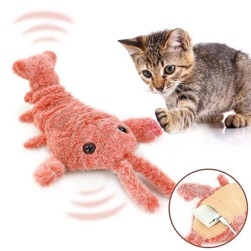 Jouet Interactif Pour Animaux De Compagnie En Forme De Homard Flottant - Activé Par Le Mouvement, Rechargeable Par Usb, Amusant Pour Les Chats Et Les Chiens, Facile À Nettoyer, Cadeau Parfait