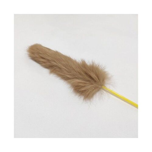 Bâton Interactif En Fourrure De Lapin Pour Chat - Jouet Engageant Pour Un Jeu Actif Et Des Liens Avec Votre Ami Félin