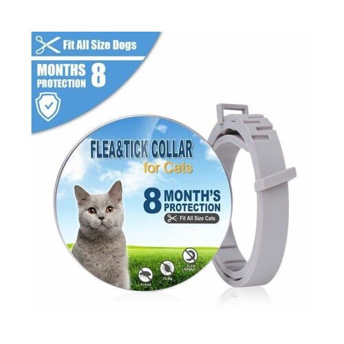 Collier Anti-Insectes Naturel Pour Chats Et Chiens - Anti-Moustiques Et Anti-Puces, Imperméable, Protection Longue Durée, Design Léger