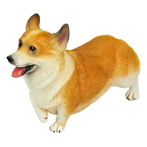 Charmante Figurine De Chien Corgi ¿ Modèle Réaliste Pour La Décoration De La Maison Et Du Bureau, Cadeau Idéal Pour Les Amoureux Des Chiens, Jolie Décoration De Bureau De 15,3 Cm