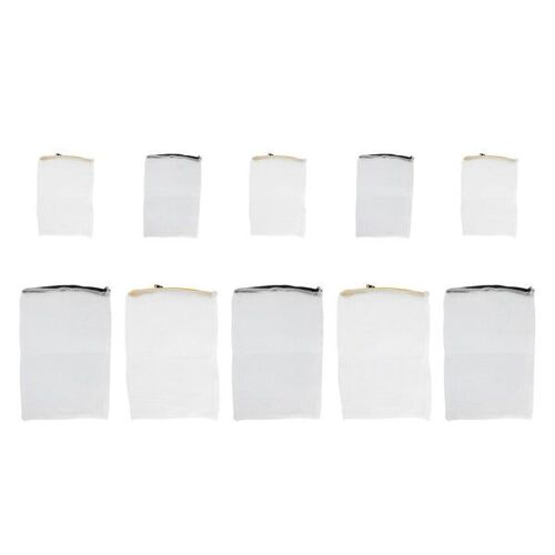 Lot De 10 Sacs Filtrants En Nylon De Qualité Supérieure Pour Aquariums D'eau Salée - Petits Et Grands Formats Pour Une Filtration Efficace