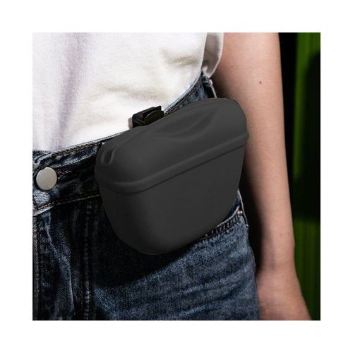 Pochette Magnétique En Silicone Pour Friandises Pour Chien Biwiti ¿ Sac De Dressage Portable Pour Un Accès Facile Et Un Transport Mains Libres ¿ Noir