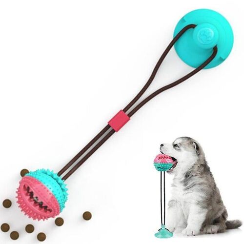 Jouet Interactif À Mâcher Pour Chien Avec Clochette Et Ventouse ¿ Corde De Dentition En Tpr Pour Chiens Et Chats De Petite Et Moyenne Taille
