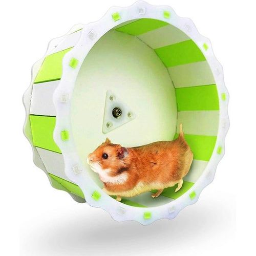 Roue D'exercice Silencieuse Pour Hamster Nain - Conception Peu Encombrante Et Sûre Pour Des Animaux Heureux, Facile À Installer Et À Entretenir