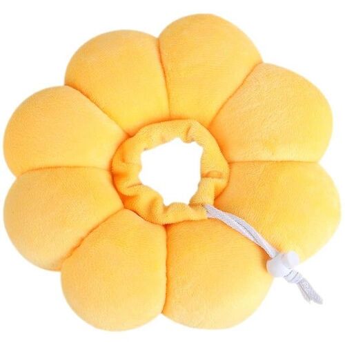 Collier De Convalescence En Forme De Fleur Pour Chats Et Chiens ¿ Collier Chirurgical Anti-Léchage En Coton Doux, Réglable Et Confortable