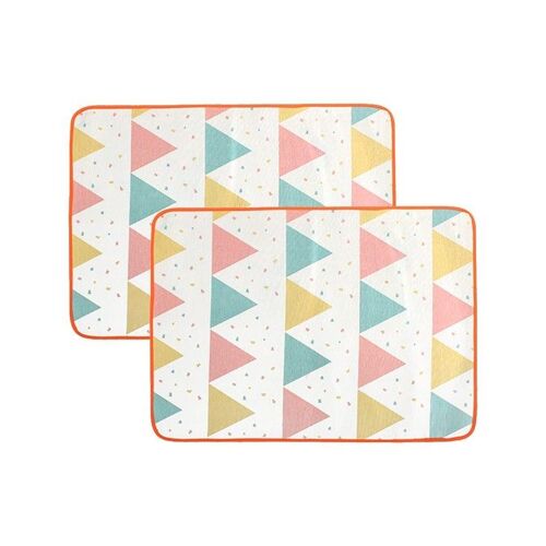 Lot De 2 Tapis Colorés Pour Pipi De Chien - Tapis Super Absorbants, Réutilisables Et Antidérapants Pour L'entraînement Et Le Confort - Parfaits Pour La Maison Et Les Voyages