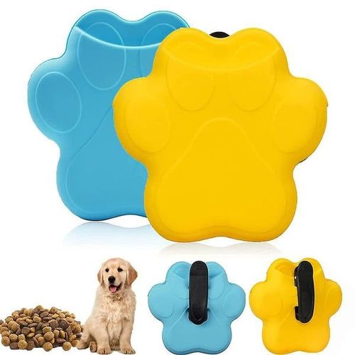 Pochette À Friandises Portable En Silicone Pour Chien Avec Clip ¿ Lot De 2, Sac De Dressage Étanche Pour Un Accès Facile Et Un Transport Pratique