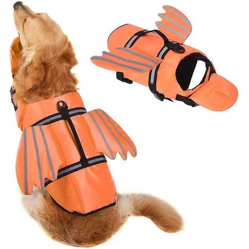 Gilet De Sauvetage Réglable Pour Chien De Qualité Supérieure - Forte Flottabilité, Séchage Rapide, Sécurité Réfléchissante, Ajustement Confortable Pour Les Activités Aquatiques