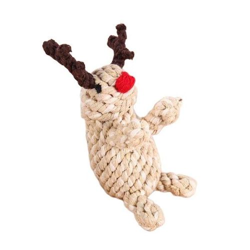 Jouet À Mâcher En Corde De Coton Durable Pour Chiens - Ensemble De Jeu Interactif Pour Le Plaisir, Le Lien Et Le Soulagement Du Stress - Parfait Pour Noël