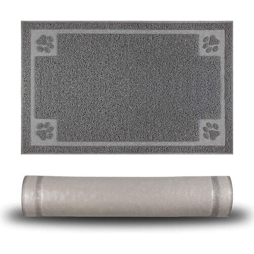 Tapis D'alimentation Imperméable Pour Chiens Et Chats - Flexible, Antidérapant, Facile À Nettoyer, 24"" X 16"" - Parfait Pour Des Repas Sans Dégâts