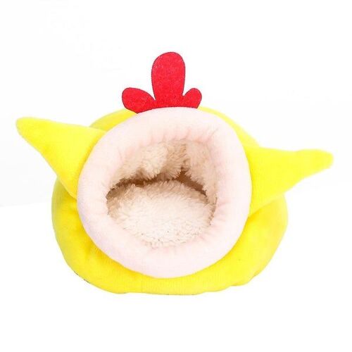 Lit Et Maison Douillets En Coton Pour Cochon D'inde - Nid D'animal Jaune Vif Pour Un Confort Ultime Et Un Nettoyage Facile