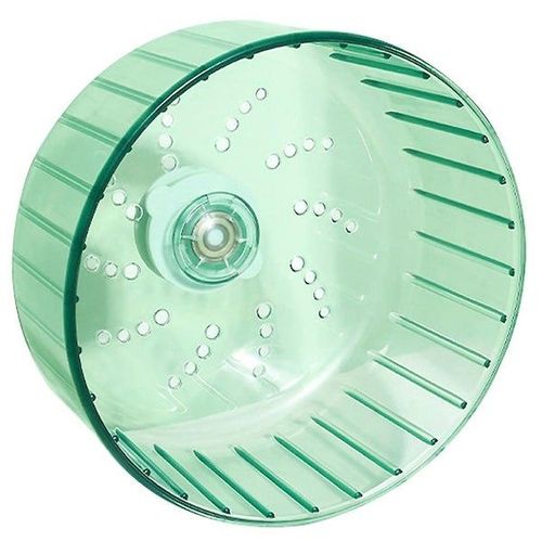 Roue Décorative Silencieuse Pour Hamster ¿ Roue D'exercice Amusante Pour Petits Animaux Comme Les Hamsters, Les Hérissons Et Les Écureuils ¿ Vert Clair