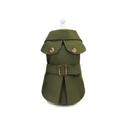 Veste Élégante Pour Chien Vert Armée - 2xl - Manteau Chaud Et Confortable Pour L'automne Et L'hiver