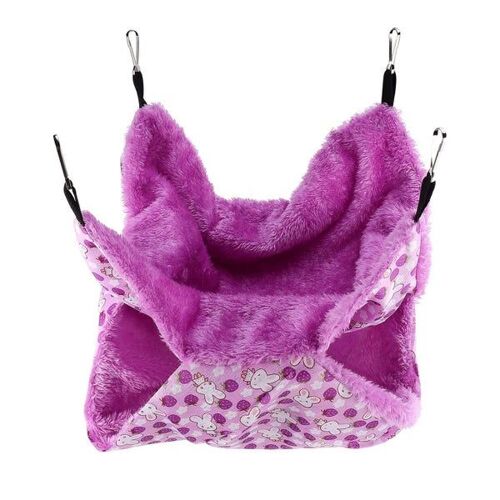Hamac Confortable En Flanelle Double Couche Pour Hamsters Et Petits Animaux - Lit Pivotant Chaud Pour Plus De Confort Et De Plaisir