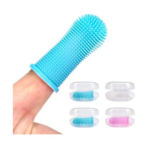 Ensemble De 4 Brosses À Dents Pour Chiens Easercy - Soins Dentaires Doux, Ergonomiques Et Colorés Pour Des Dents Saines Et Une Haleine Fraîche
