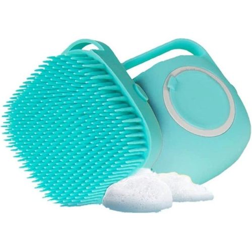 Brosse De Bain En Silicone Souple Pour Chien Avec Distributeur De Shampoing ¿ Lot De 2 Brosses De Massage Pour Animaux De Compagnie Pour Un Nettoyage Facile Et Un Bain Relaxant
