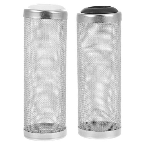 Lot De 2 Filtres D'aquarium En Acier Inoxydable - Filtre D'admission Durable Pour La Sécurité Des Poissons Et Une Filtration Optimale