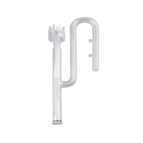 Tuyau D'arrivée D'eau En Verre Transparent Avec Écumeur De Surface Pour Aquariums ¿ Idéal Pour Les Filtres À Cartouche Et Les Plantes Aquatiques