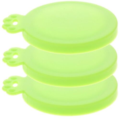 Lot De 3 Couvercles En Silicone Pour Aliments Pour Chiens Et Conserves  - Durables, Flexibles Et Hermétiques Pour Une Fraîcheur Optimale.
